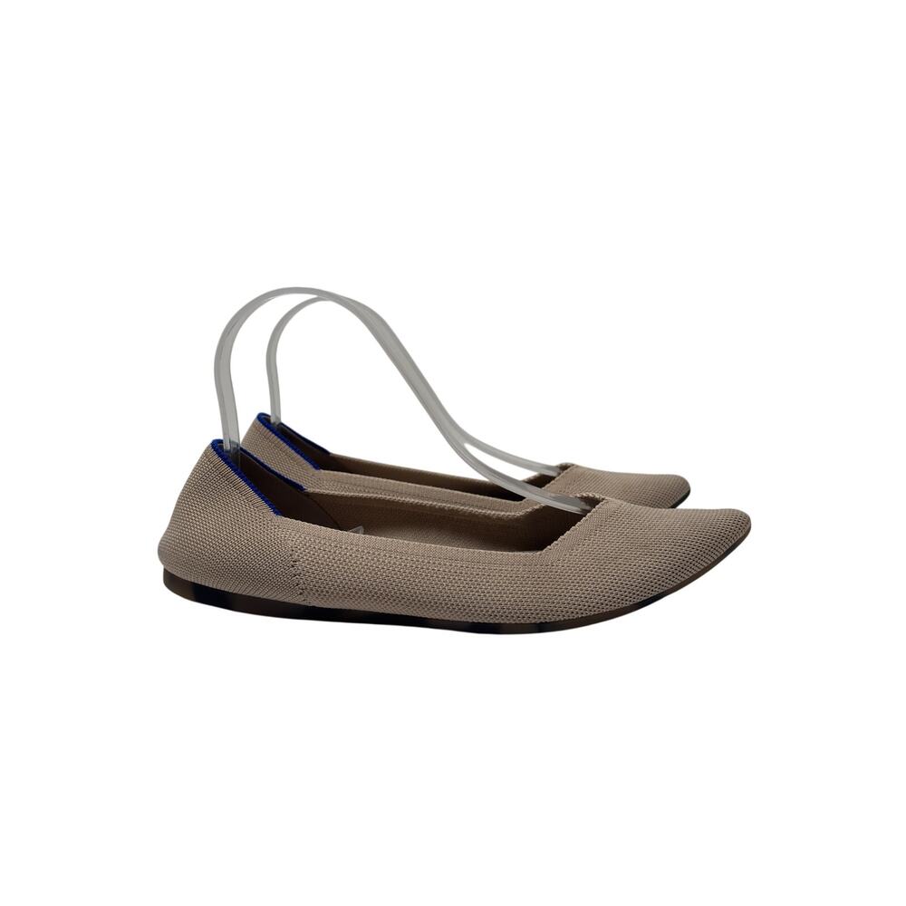 Rothy's The Point II Flats Womens 9 Tan Knit Pointed Toe Tortoiseshell Sole